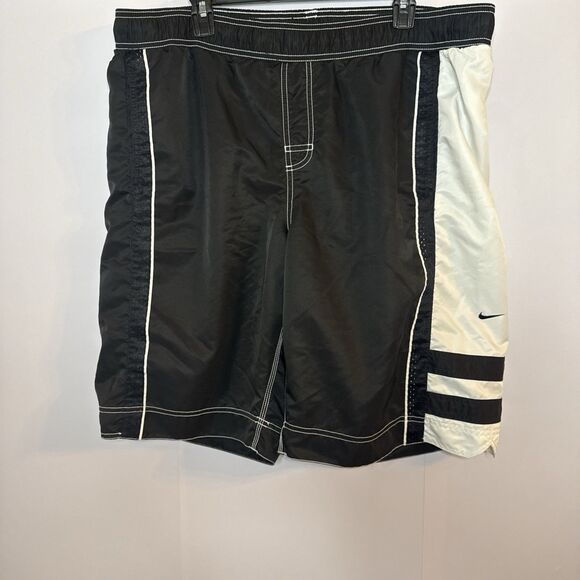 Nike Mens Surf Board Shorts Swim Trunks XL RN 37966 Beach Vacation Swoosh Mesh - Picture 1 of 7